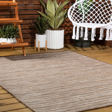 Finn-2 Modern Farmhouse Pinstripe  Area Rug